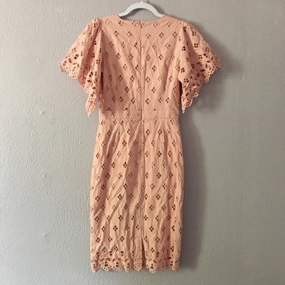 Rachel Parcell Pink Eyelet Sheath Dress - Picture 4 of 11